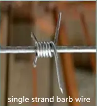 Barbed wire weaving process