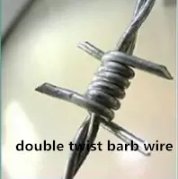 Barbed wire weaving process