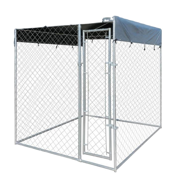Galvanized outdoor dog kennel cage