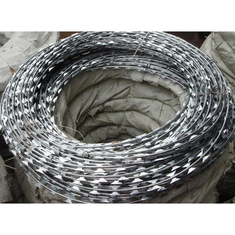 Cross Razor Barbed Coil For Military Sites